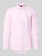 Polo Ralph Lauren Regular Fit Freizeithemd aus reinem Leinen in Pink, ...