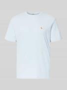 Calvin Klein Jeans Regular Fit T-Shirt mit Logo-Patch in Hellblau, Grö...