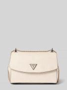 Guess Handtasche mit Label-Applikation Modell 'CRESIDIA II' in Offwhit...