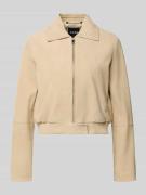 BOSS Regular Fit Lederjacke aus echtem Ziegenleder Modell 'SALENE' in ...