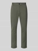 Lindbergh Cropped Hose mit Eingrifftaschen in Oliv, Größe L