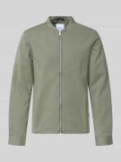 Lindbergh Slim Fit Jacke mit Stehkragen und Reißverschluss in Oliv, Gr...