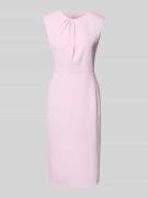 Marc Cain Regular Fit Midikleid mit Gehschlitz in Pink, Größe 34