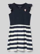 Blue Seven Regular Fit Kleid mit Rüschenbesatz in Marine, Größe 104