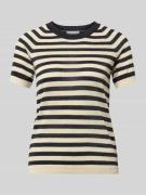 Jake*s Collection Regular Fit T-Shirt aus Viskose-Mix in Strick-Optik ...