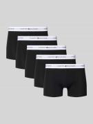 Tommy Hilfiger Trunks aus Baumwoll-Mix in 5er-Pack in Black, Größe L