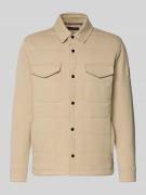 Tommy Hilfiger Regular Fit Sweatjacke aus Baumwoll-Mix in Beige, Größe...