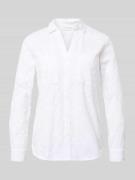 Christian Berg Woman Regular Fit Hemdbluse mit floralem Allover-Stitch...