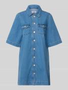 mbyM Jeanskleid mit Brusttaschen Modell 'Mira' in Blau, Größe L