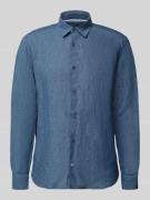 OLYMP Level Five Casual Fit Freizeithemd aus Leinen in Dunkelblau, Grö...