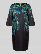 Marc Cain Kleid mit Foto-Print in Dunkelgruen, Größe 38