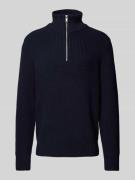 MCNEAL Troyer mit gerippten Abschlüssen in Marine, Größe XXL