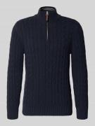 Superdry Strickpullover aus reiner Baumwolle in Marine, Größe L