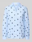 B.Young Regular Fit Bluse mit V-Ausschnitt Modell 'FABIENNE' in Hellbl...