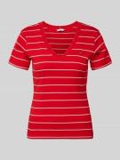 Tommy Hilfiger Slim Fit T-Shirt aus reiner Baumwolle in Rot, Größe L