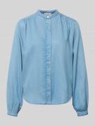 Marc O'Polo Regular Fit Langarmbluse aus Lyocell-Baumwoll-Mix in Jeans...