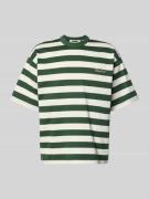 WOODBIRD Relaxed Fit T-Shirt mit Logo-Stitching Modell 'Beam' in Dunke...