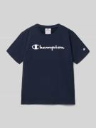 CHAMPION T-Shirt aus reiner Baumwolle in Marine, Größe 128