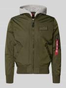 Alpha Industries Blouson mit Logo-Anhänger Modell 'MA-1 TT' in Oliv, G...