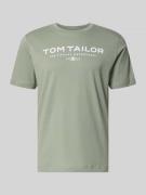 Tom Tailor Regular Fit T-Shirt aus reiner Baumwolle in Oliv, Größe L