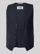 CINQUE Weste mit V-Ausschnitt und Knopfleiste Modell 'Totti' in Dunkel...
