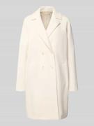WHITE LABEL Mantel mit Reverskragen und Eingrifftaschen in Offwhite, G...