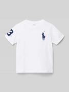 Polo Ralph Lauren Kids Regular Fit T-Shirt aus reiner Baumwolle in Wei...