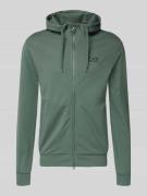 EA7 Emporio Armani Slim Fit Sweatjacke mit Kapuze in Gruen, Größe L