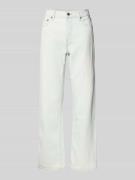 Calvin Klein Jeans Straight Fit Jeans mit Logo-Print in Weiss, Größe 2...