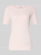 Marc O'Polo Slim Fit T-Shirt aus reiner Baumwolle in Hellrosa, Größe L