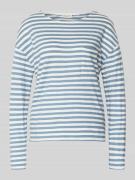 Marc O'Polo Relaxed Fit Langarmshirt aus reiner Baumwolle in Blau, Grö...