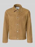 Marc O'Polo Denim Regular Fit Lederjacke aus echtem Ziegenvelours in B...