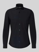 JOOP! Collection Slim Fit Business-Hemd aus Leinen-Mix Modell 'Pai' in...