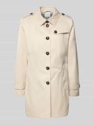 Fuchs Schmitt Trenchcoat mit Ärmelriegeln in Kitt, Größe 34