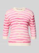 Rich & Royal Strickpullover aus Mohair-Mix mit 3/4-Arm in Rosa, Größe ...