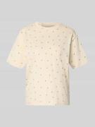 Jake*s Casual Regular Fit T-Shirt mit Rundhalsausschnitt in Ecru, Größ...