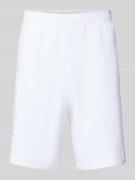 EA7 Emporio Armani Shorts mit elastischem Bund in Weiss, Größe L
