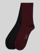Falke Socken mit Stretch-Anteil im 3er-Pack Modell 'Happy' in Bordeaux...