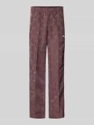 PUMA PERFORMANCE Straight Fit Sweatpants mit Logo-Stitching in Schoko,...