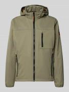 camel active Jacke mit Reißverschlusstaschen in Khaki, Größe 48