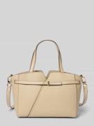 BOSS Henkeltasche aus Rindsleder Modell 'REVERS' in Beige, Größe 1