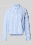 Marc O'Polo Relaxed Fit Hemdbluse aus reiner Baumwolle in Bleu, Größe ...