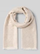 Emporio Armani Schal mit Pailletten und Fransen in Sand, Größe 1
