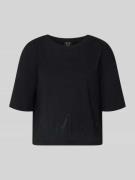 ARMANI EXCHANGE Boxy Fit T-Shirt mit Ziersteinbesatz in Black, Größe L