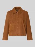 Bash Lederjacke mit Umlegekragen Modell 'MILAS' in Camel, Größe L