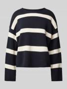 Marc O'Polo Oversized Pullover aus reiner Baumwolle in Marine, Größe L