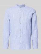 Jack & Jones Regular Fit Freizeithemd aus Baumwoll-Leinen-Mix in Bleu,...