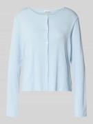 Marc O'Polo Comfort Fit Pyjama-Oberteil aus Baumwoll-Mix in Hellblau, ...