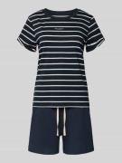Marc O'Polo Regular Fit Pyjama-Set aus reiner Baumwolle in Dunkelblau,...