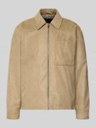 Only & Sons Regular Fit Jacke in Lederoptik Modell 'RICK' in Beige, Gr...